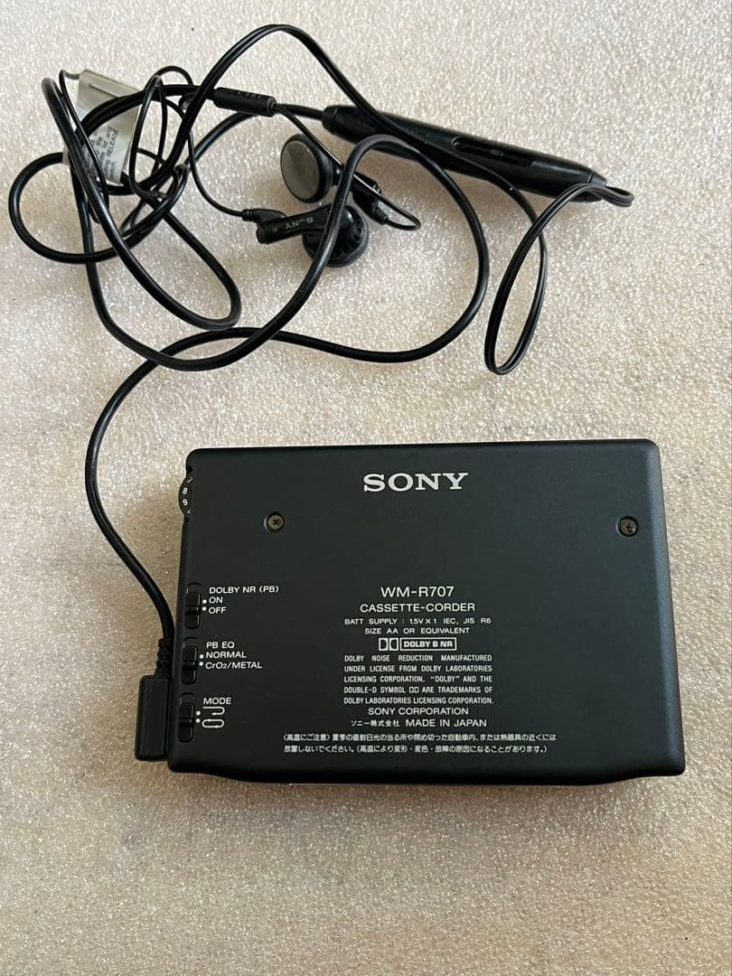 SONY WM-R707 カセットテープレコーダー動作未確認