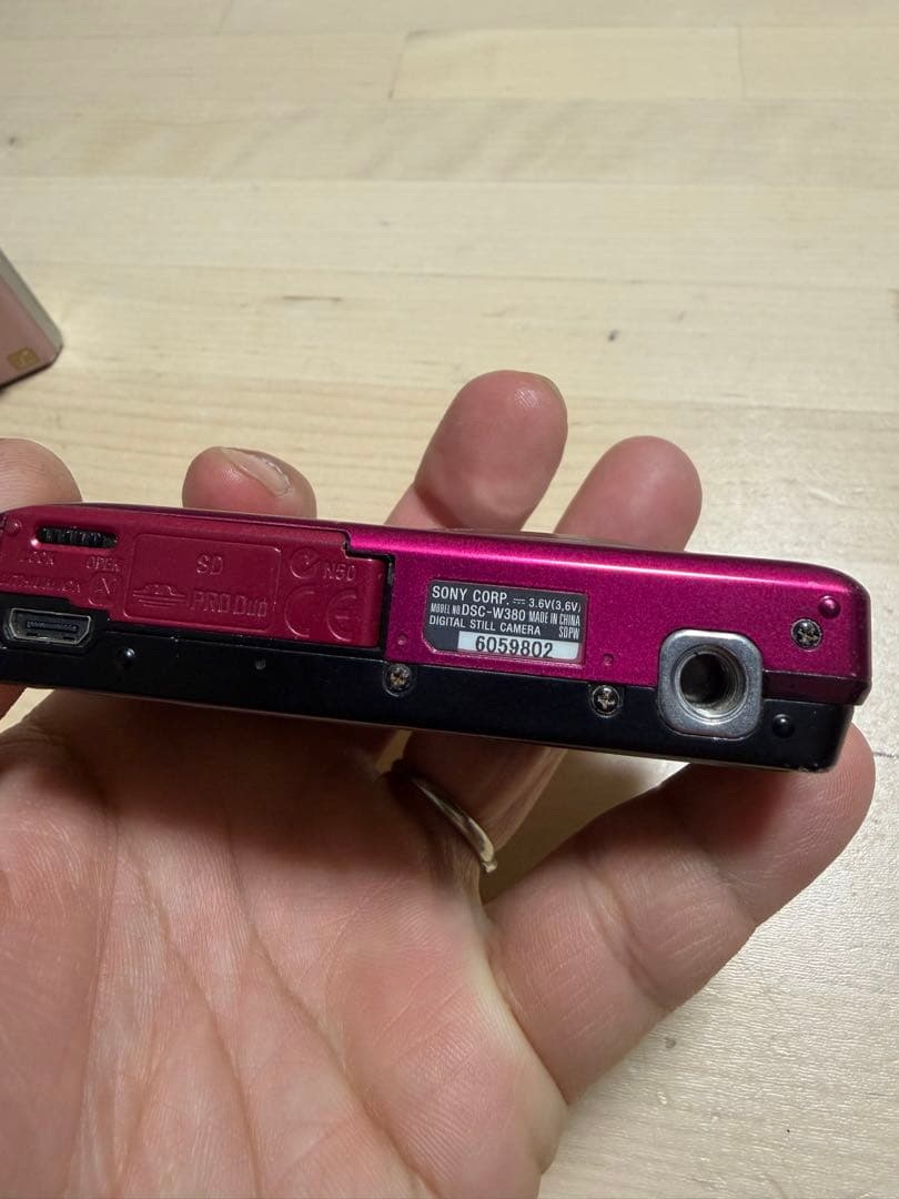 SONY サイバーショット　DSC-W380 ジャンク