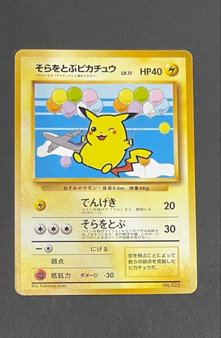 そらとぶピカチュウ【やや傷あり】