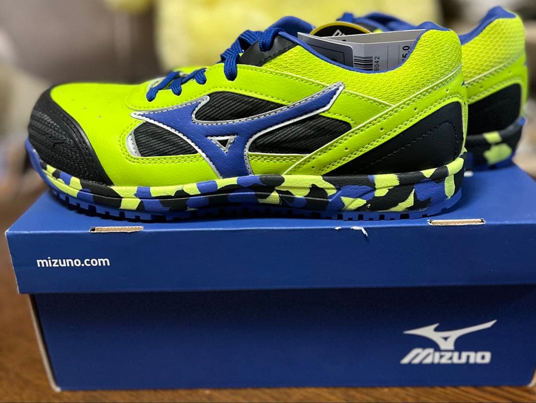 Mizuno 蛍光イエロー 安全靴