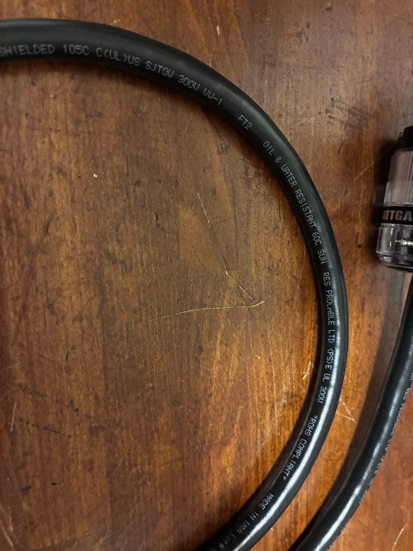 プロケーブル Wattgate シールド電源ケーブル 透明プラグ