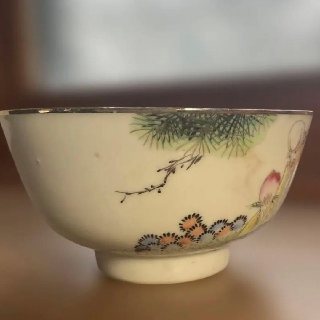 民国時代の輸出品、寿老人絵茶碗