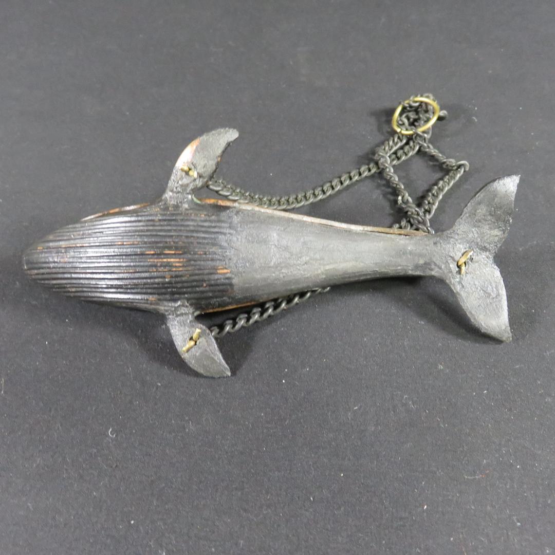 香炉 吊り香炉 クジラ 鯨 銅器 金属