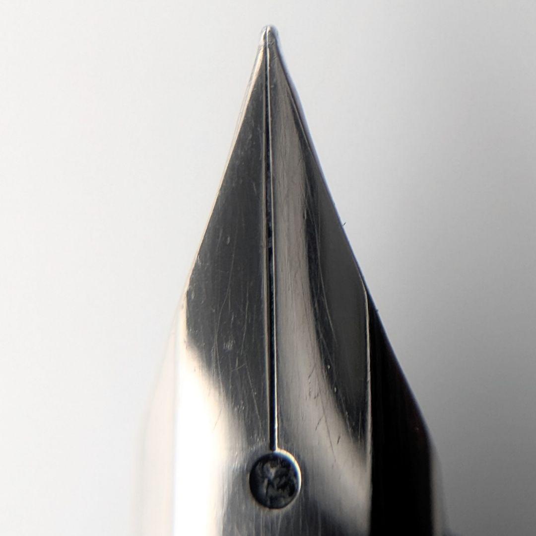 プラチナム 万年筆 K18-WG 細字 スターリングシルバー 925 二重格子柄