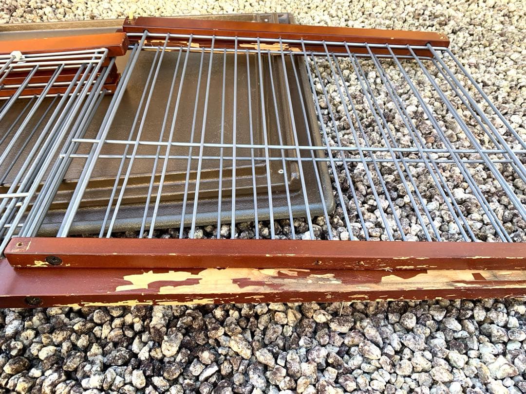 大型犬用スチール製ケージ　H55・W95〜170