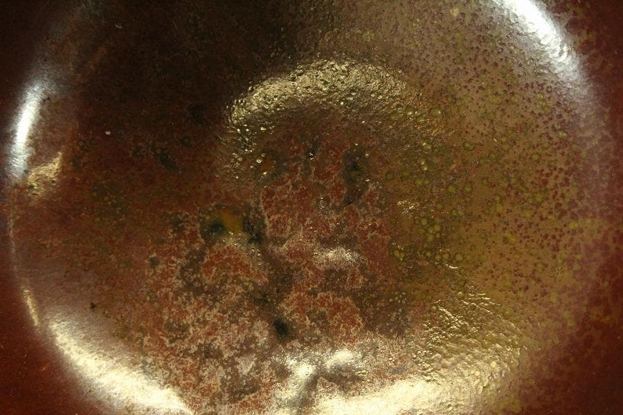 茶道具 高取焼 鬼丸雪山作 茶碗 共箱 未使用(メ1816)