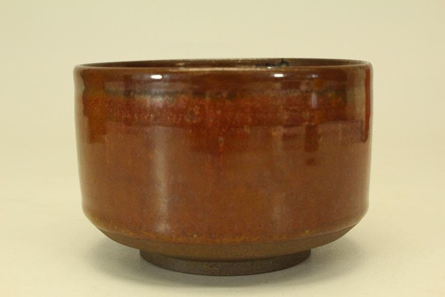 茶道具 高取焼 鬼丸雪山作 茶碗 共箱 未使用(メ1816)
