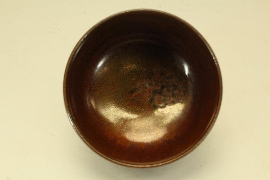 茶道具 高取焼 鬼丸雪山作 茶碗 共箱 未使用(メ1816)
