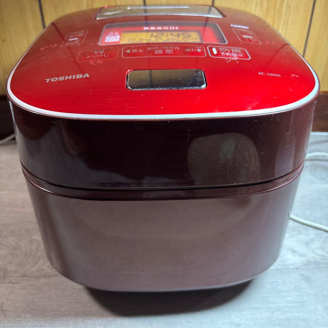 TOSHIBA RC-10VXL レッド真空压力IH 炊飯器