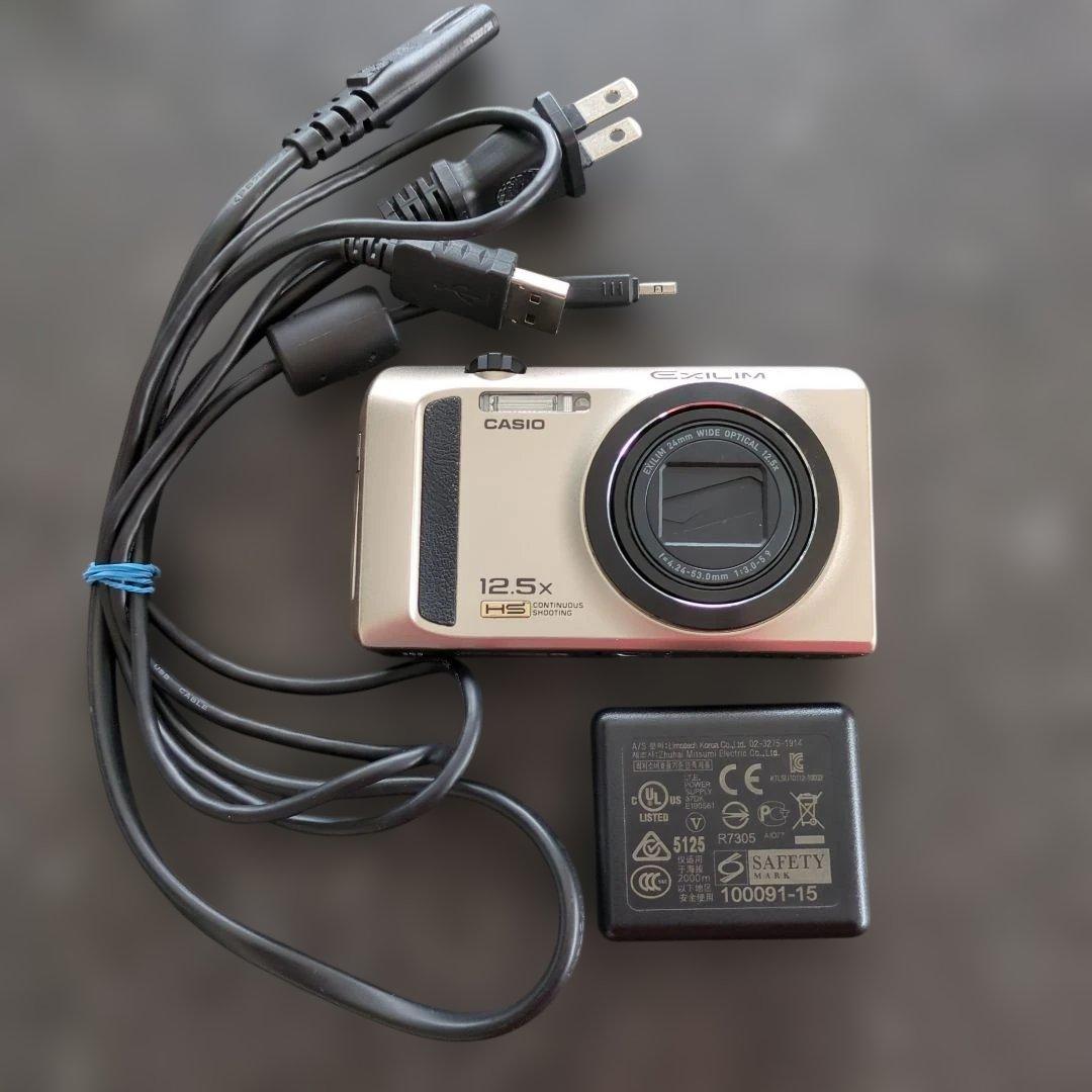 【動作OK】CASIO EXILIM EX-ZR300 ゴールド12.5倍ズーム
