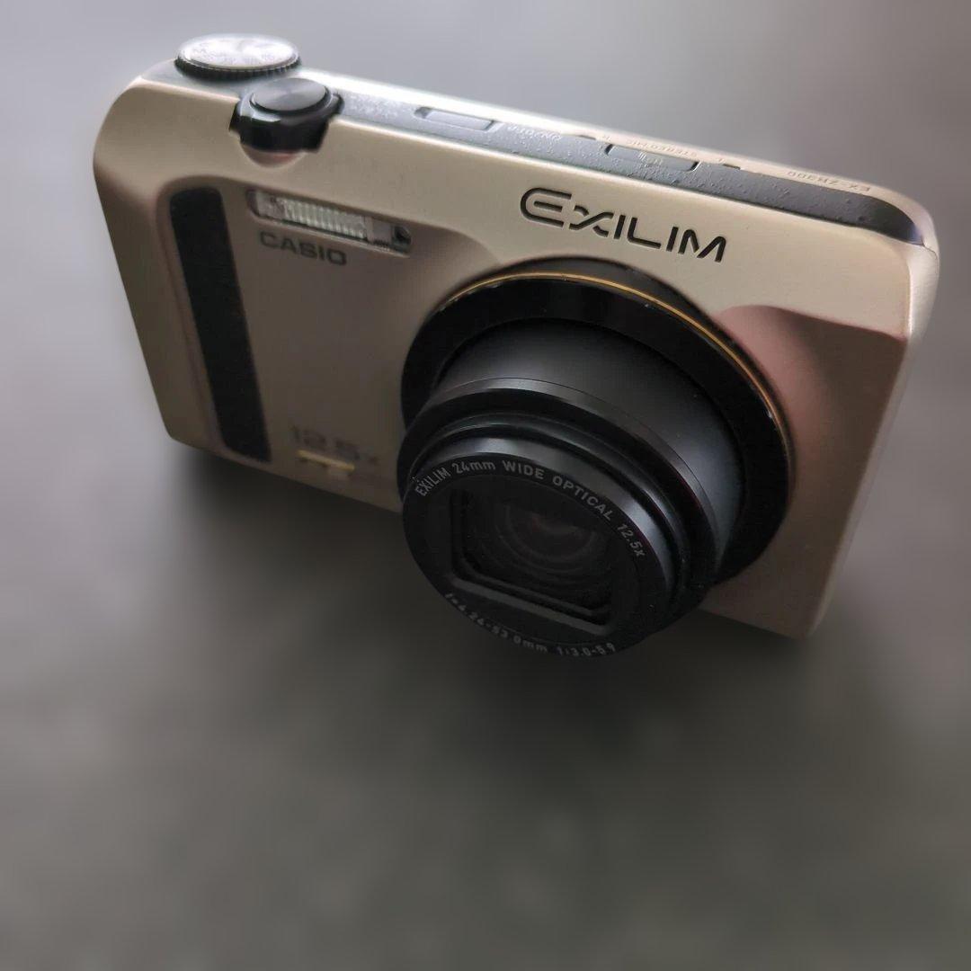 【動作OK】CASIO EXILIM EX-ZR300 ゴールド12.5倍ズーム