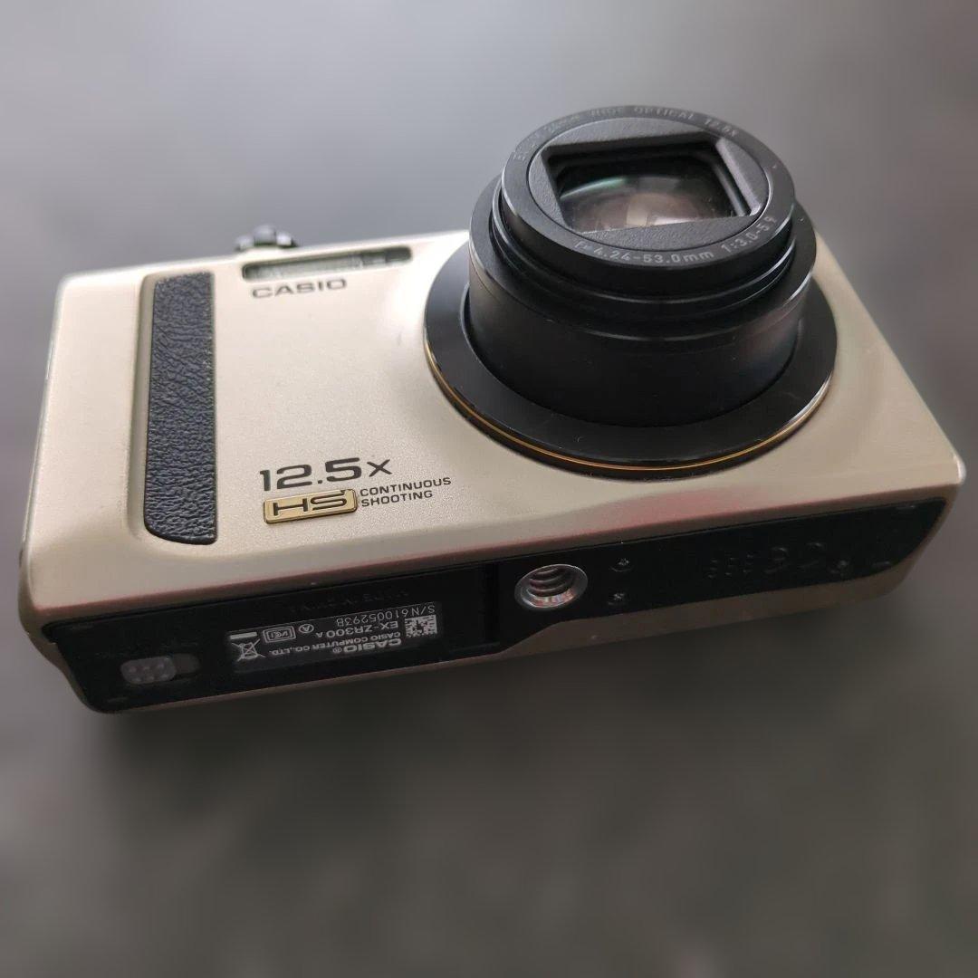 【動作OK】CASIO EXILIM EX-ZR300 ゴールド12.5倍ズーム