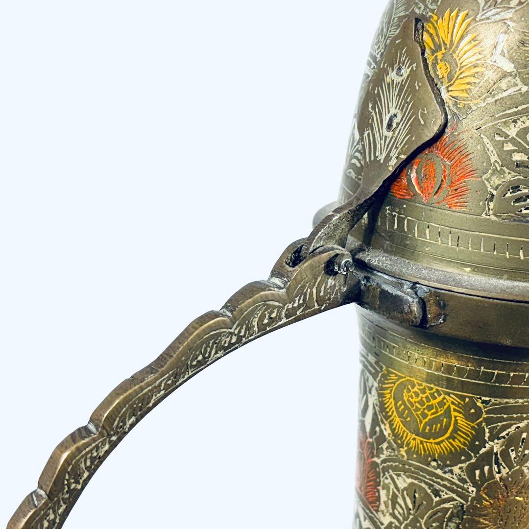 【希少品】インド　真鍮製　アンティーク水差し　珍品