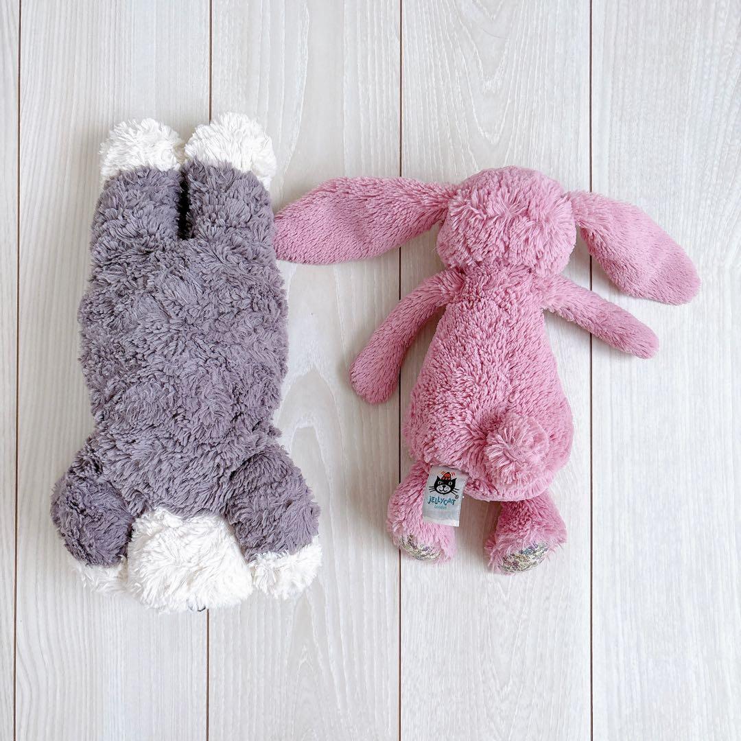  ぬいぐるみ 2点セット バニー 犬 美品 人気 巾着付き