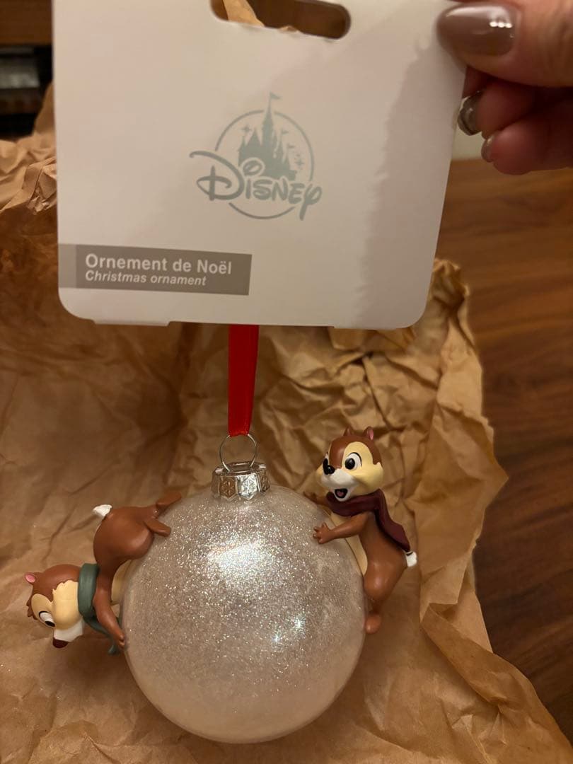 チップとデール　オーナメント　ディズニーランドリゾートパリ