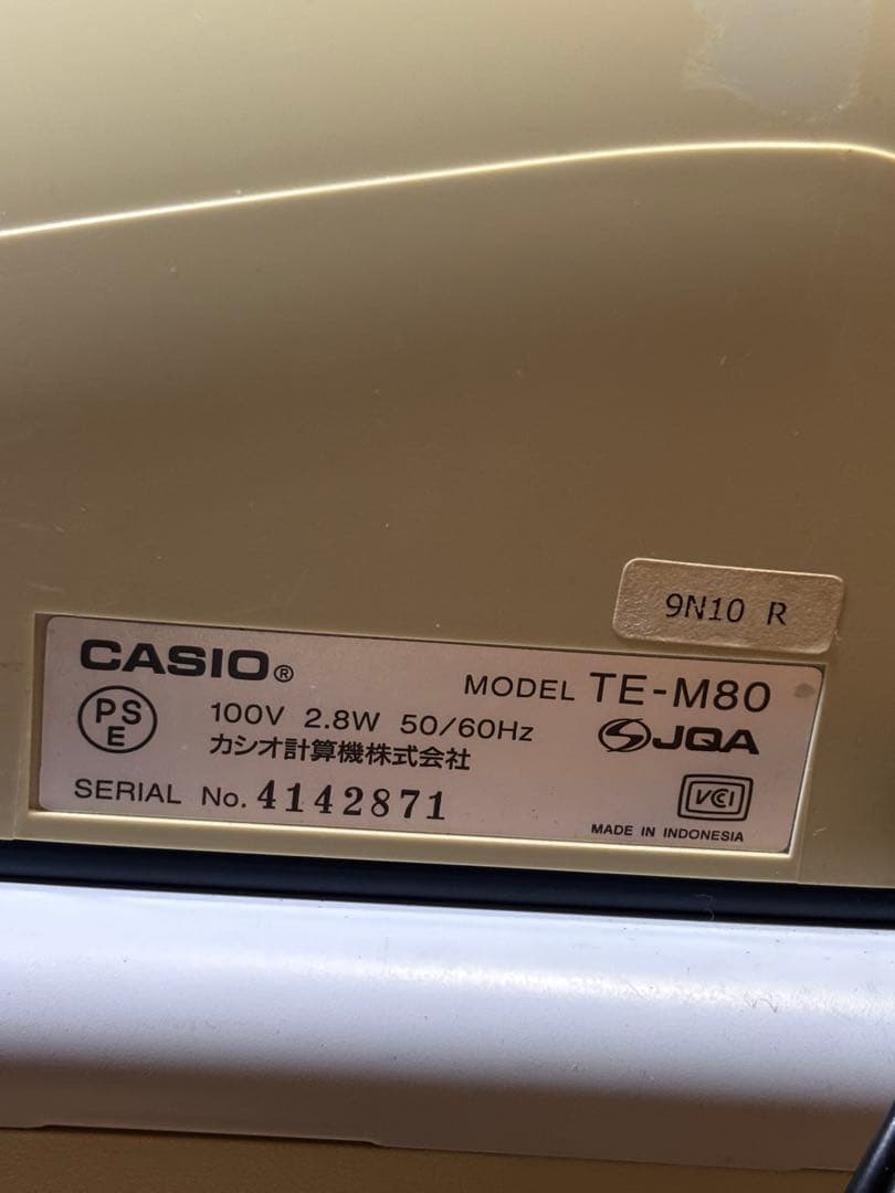 レジスター TE-M80 CASIO カシオ 訳アリ