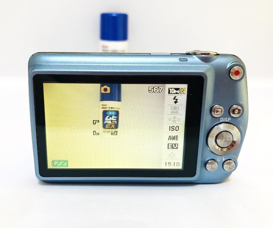 【ほぼ新品・返品保証】 カシオ　CASIO EXILIM EX-Z1 ブルー