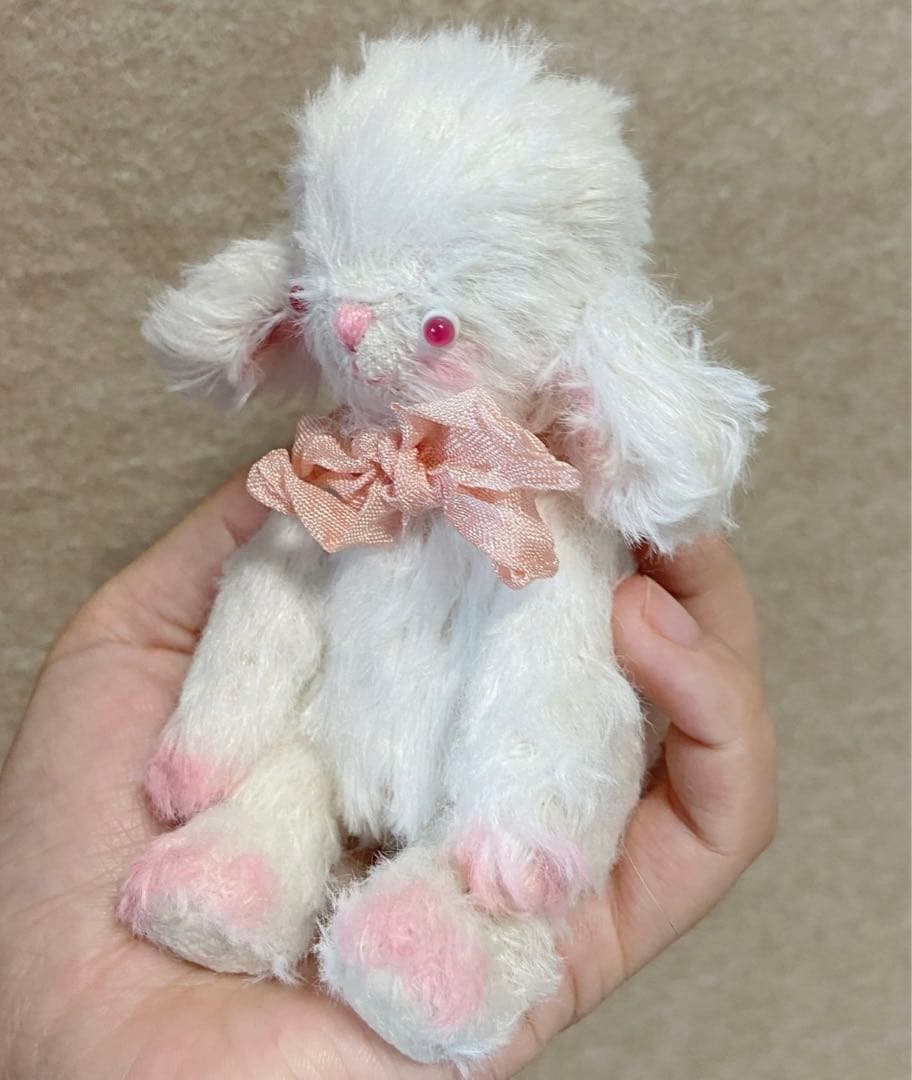 大人しい羊さん ぬいぐるみ ハンドメイド 海外作家様 部屋飾り ドールハウス
