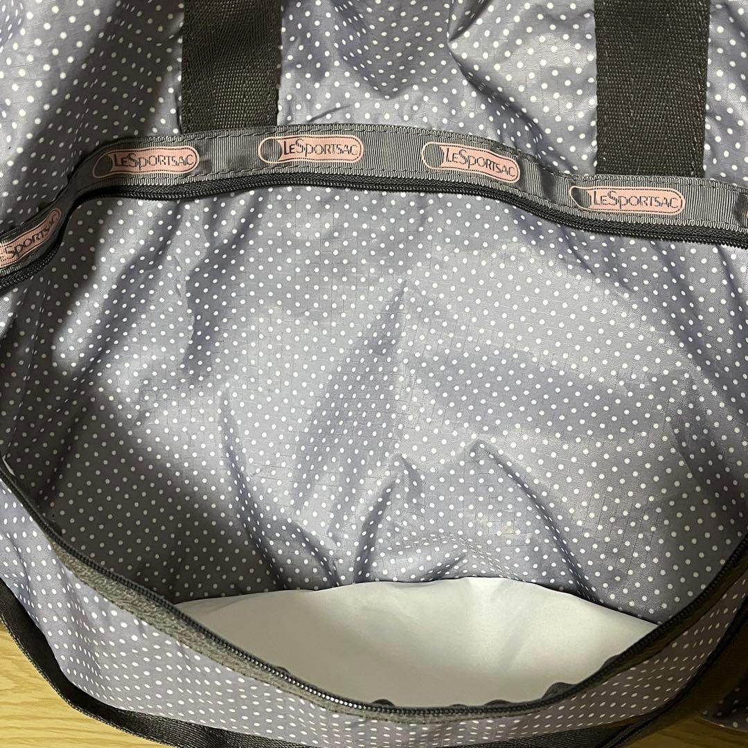 極美品☆LESPORTSACレスポートサック2wayボストンバッグ特大ドット柄