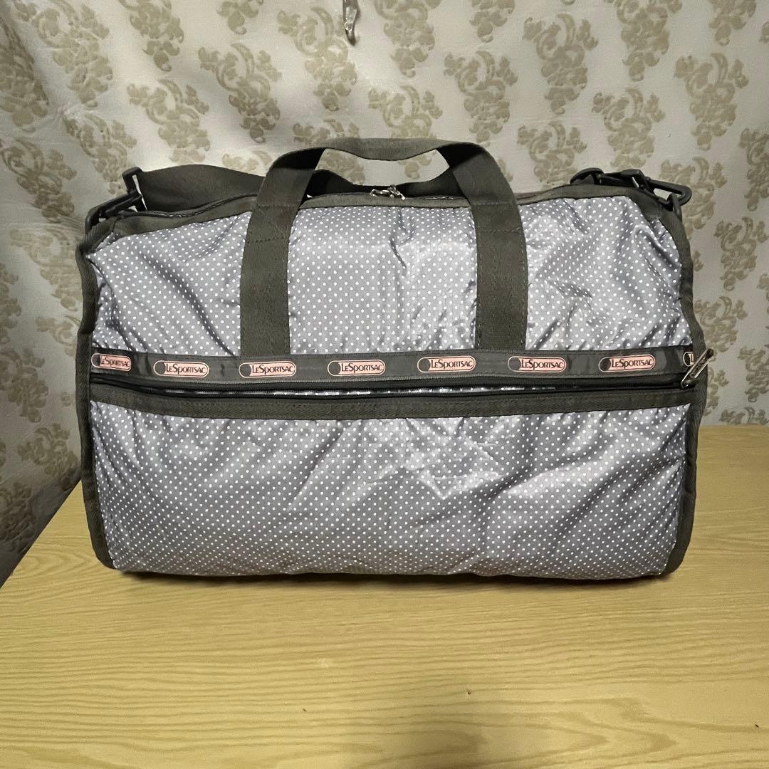 極美品☆LESPORTSACレスポートサック2wayボストンバッグ特大ドット柄