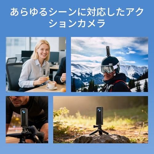 4K小型アクションカメラ 64GB付き 30FPS録画 マグネット式ボディカメラ