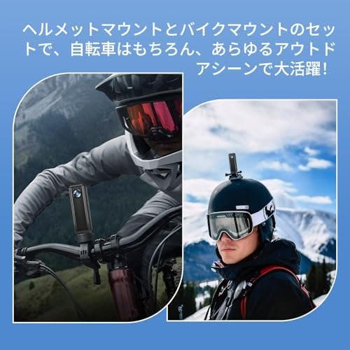 4K小型アクションカメラ 64GB付き 30FPS録画 マグネット式ボディカメラ