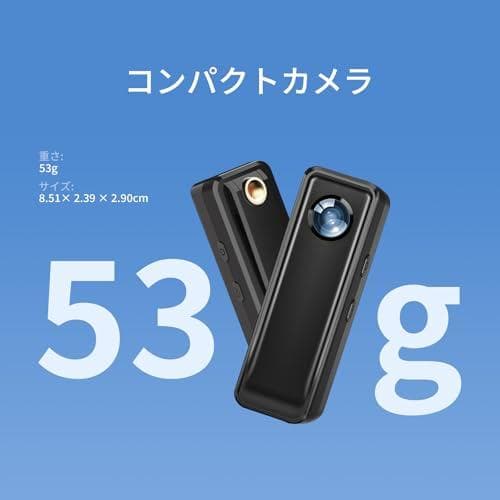 4K小型アクションカメラ 64GB付き 30FPS録画 マグネット式ボディカメラ