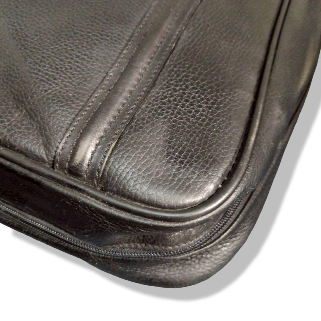 BALLY　2way ガーメントバッグ　ブラック　オールレザー　大容量　y2k