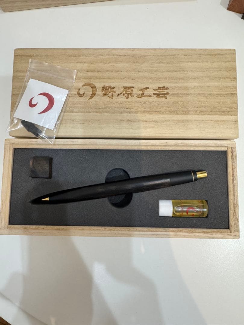 野原工芸 特上黒柿孔雀杢シャープペンシル