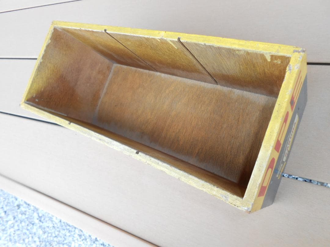 さくらカラー店頭用ボックス（木製）　昭和レトロ