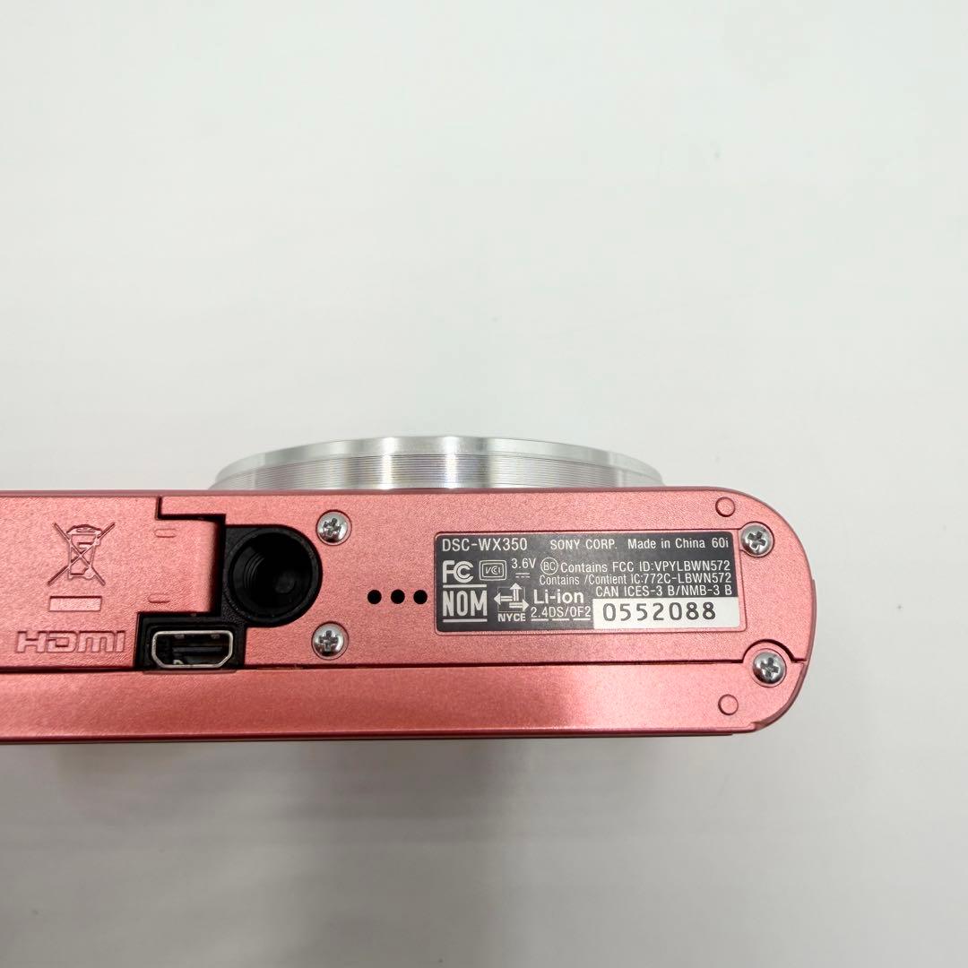 【美品】 ソニー　SONY Cyber-shot DSC-WX350 ピンク