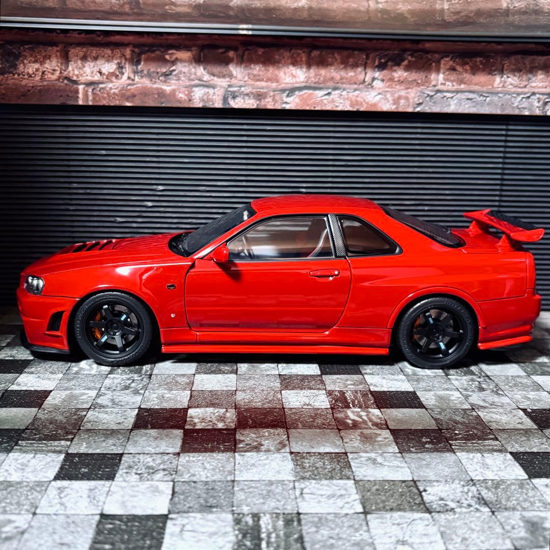 399台限定 1/18 モーターヘリックス 日産 スカイライン GT-R R34