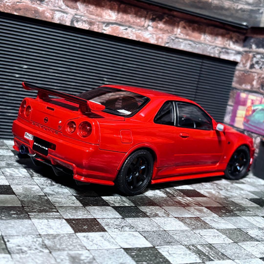399台限定 1/18 モーターヘリックス 日産 スカイライン GT-R R34