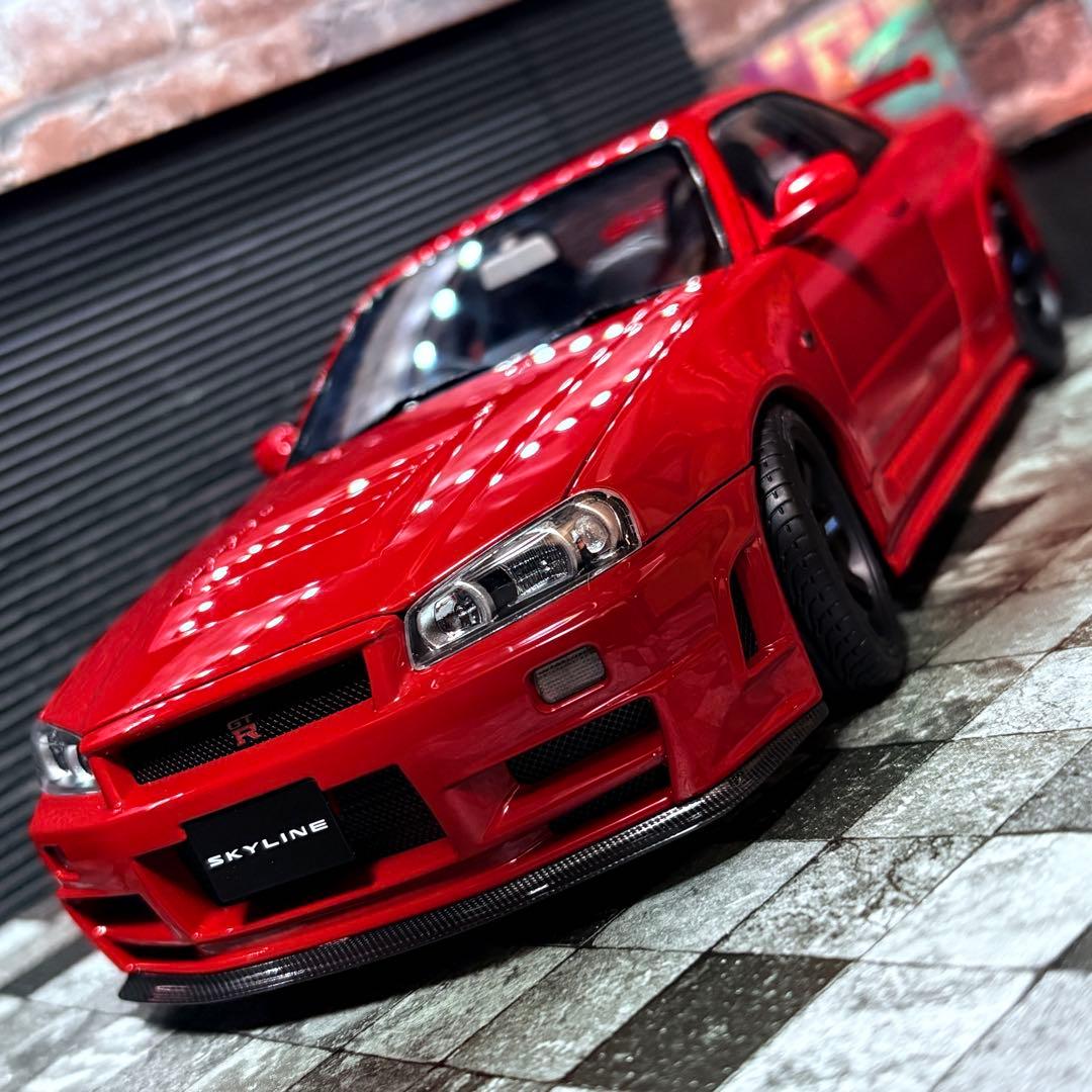 399台限定 1/18 モーターヘリックス 日産 スカイライン GT-R R34