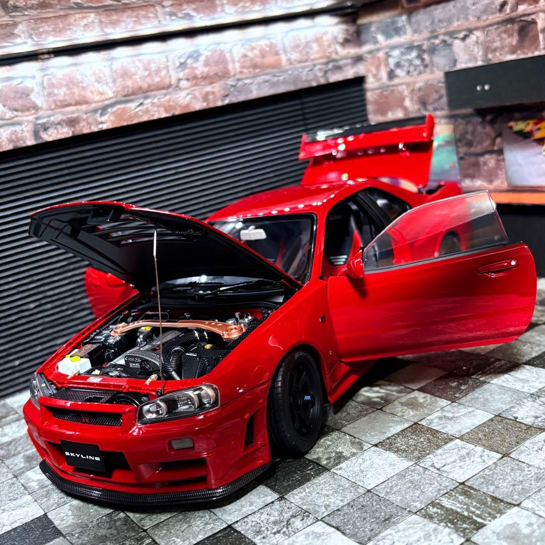 399台限定 1/18 モーターヘリックス 日産 スカイライン GT-R R34