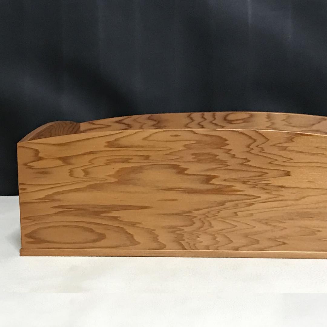 新田紀雲 屋久杉 莨盆 共箱 茶道具 【k3670】
