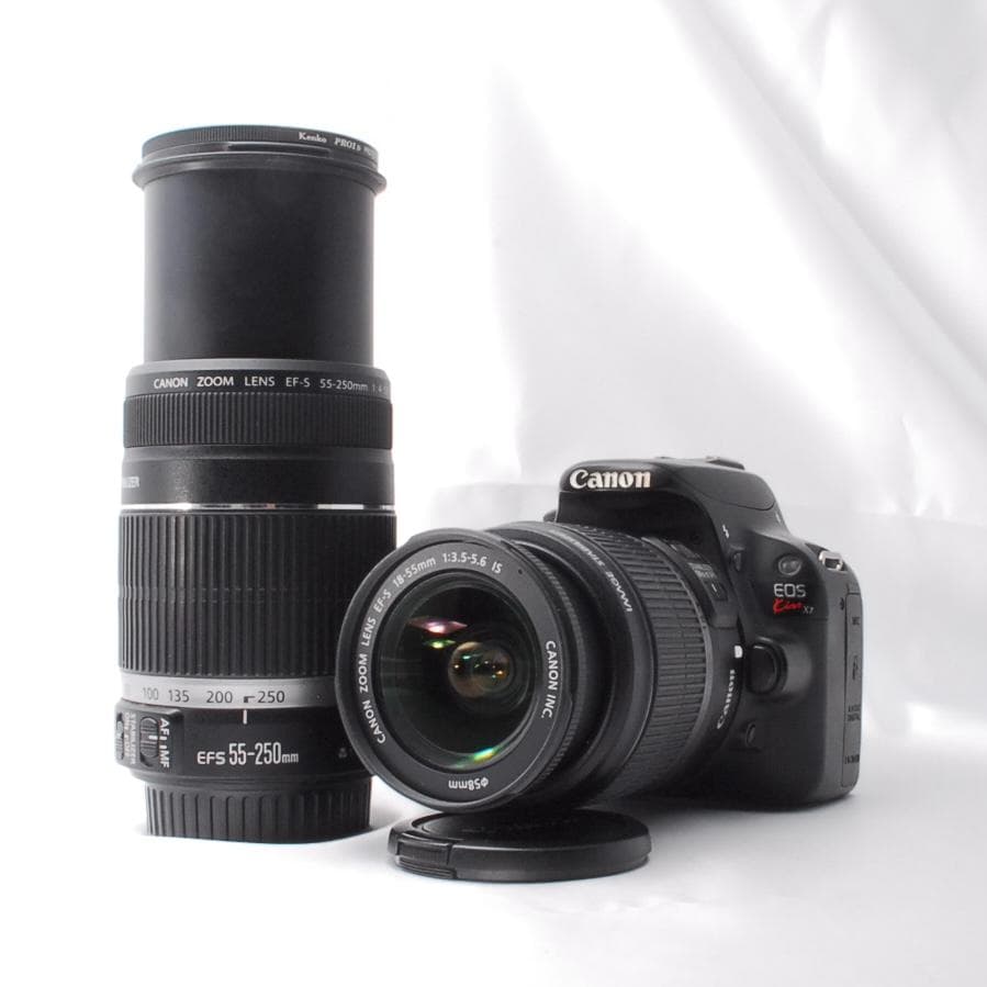 【ダブルレンズ✨】Canon kiss X7 絶品！手ブレ補正付き ！