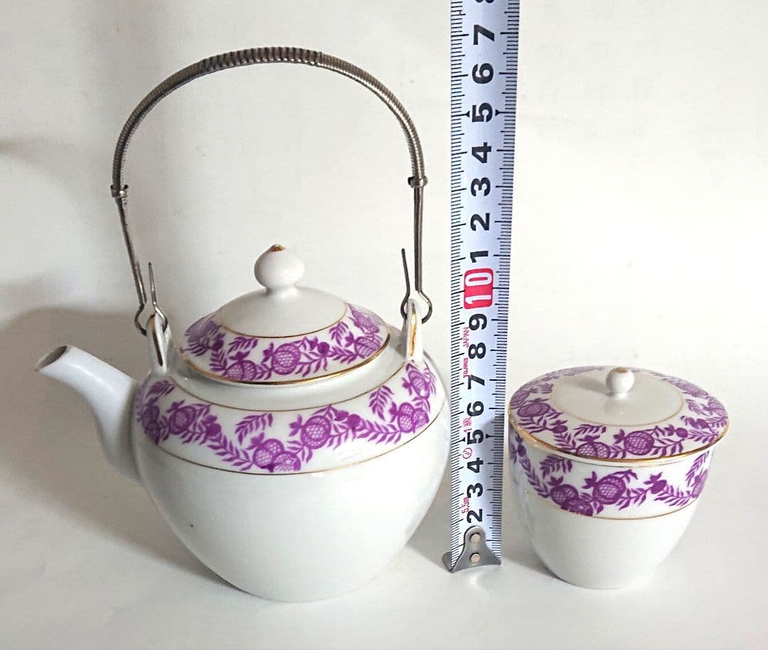 昭和レトロ 東陶製 急須 湯呑みフルセット 希少 貴重茶器セット 当時物