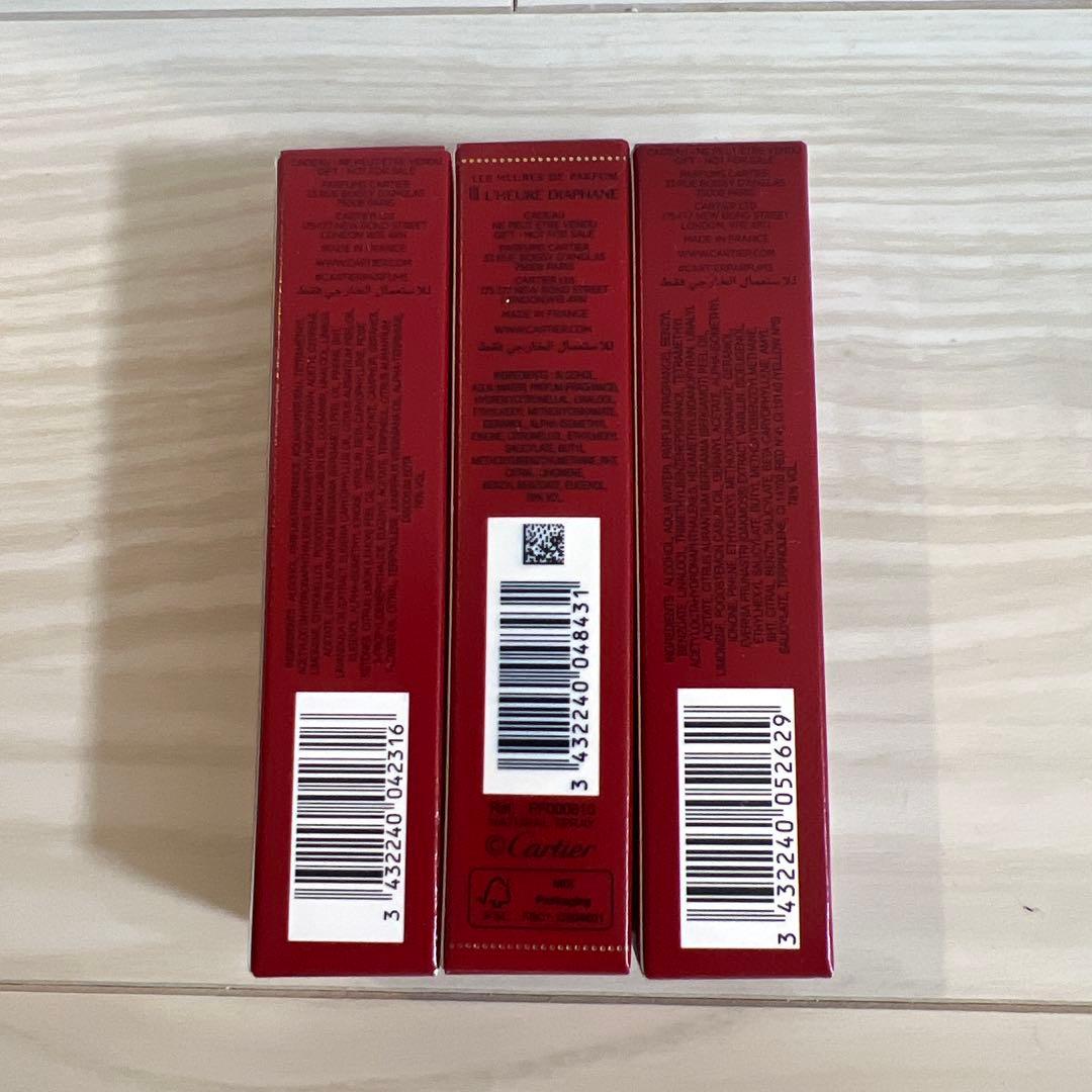 カルティエ　香水　ノベルティ　10ml 3本セット
