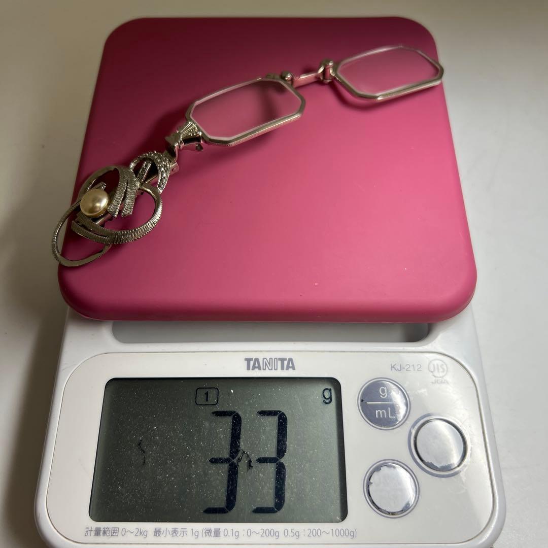 935刻印　銀製眼鏡　33g 東Y8-0331☆2F
