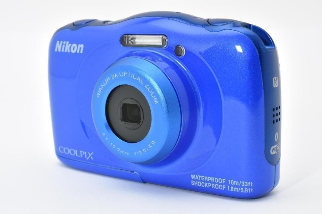 【美品・返品保証】　Nikon COOLPIX W100 ブルー 防水
