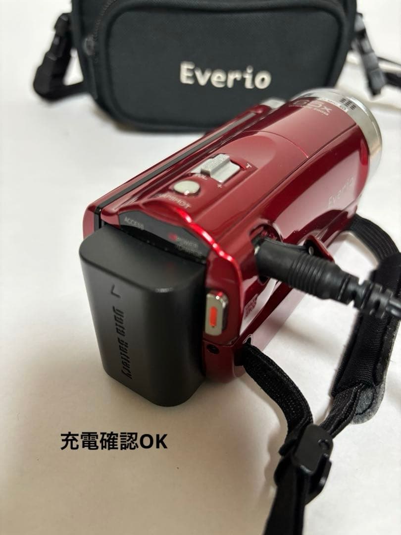 JVC Everio GZ-E565R フルHDビデオカメラ レッド