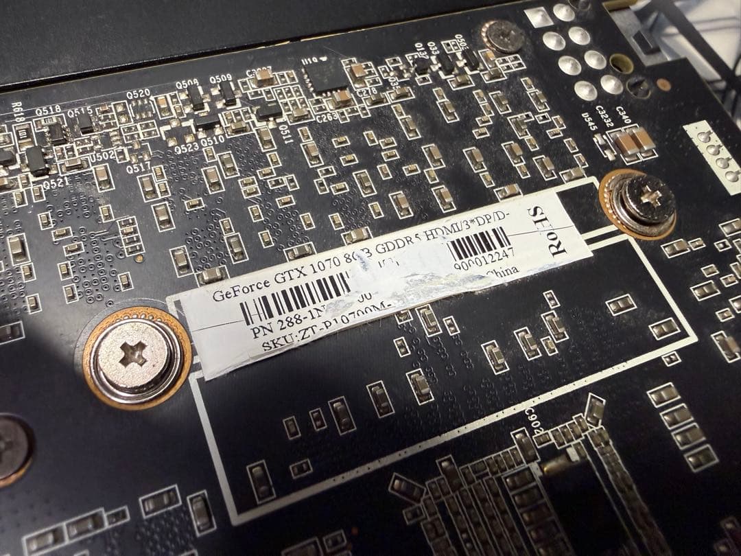 グラフィックボード・グラボ・ビデオカード NVIDIA GTX 1070 8GB