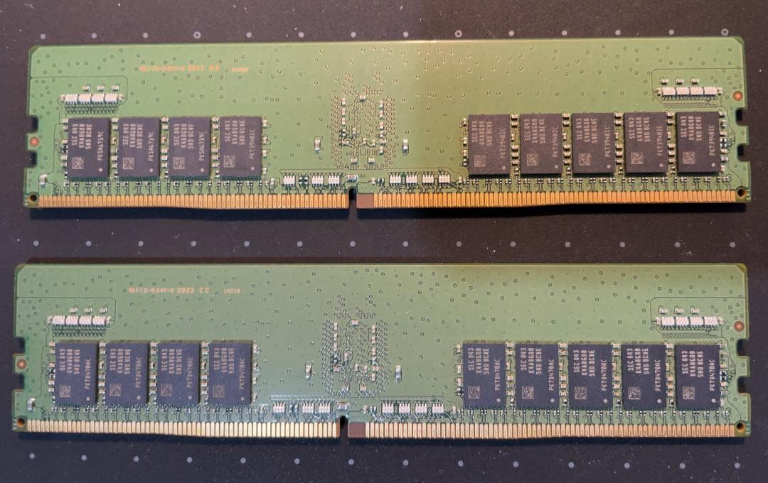 Samsung DDR4 メモリ 16GB×2個 PC43200AARE212