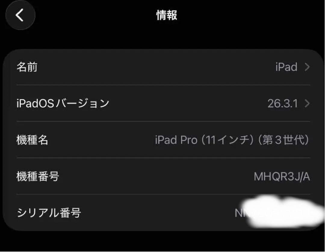 i pad pro第3世代 11inch