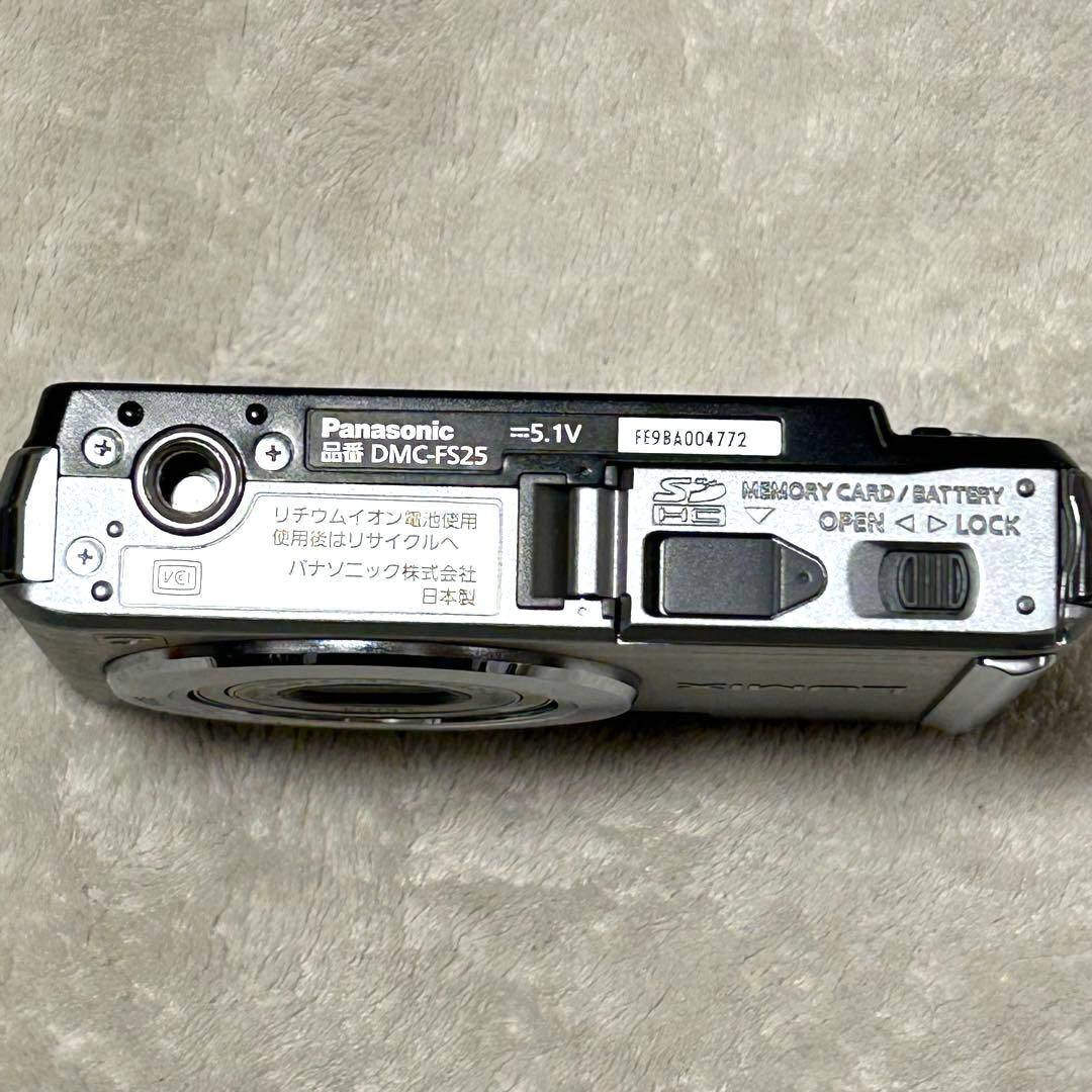 【極美品 動作確認済】Panasonic LUMIX DMC-FS25 シルバー