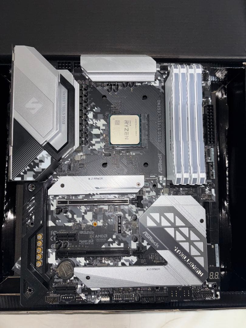 Ryzen7 5800X、B550 、32GBメモリのPCパーツセット
