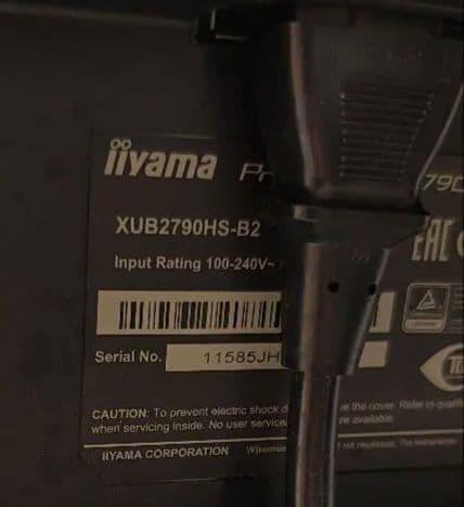 27インチ 液晶 ディスプレイ PCモニタ iiyama XUB2790HS