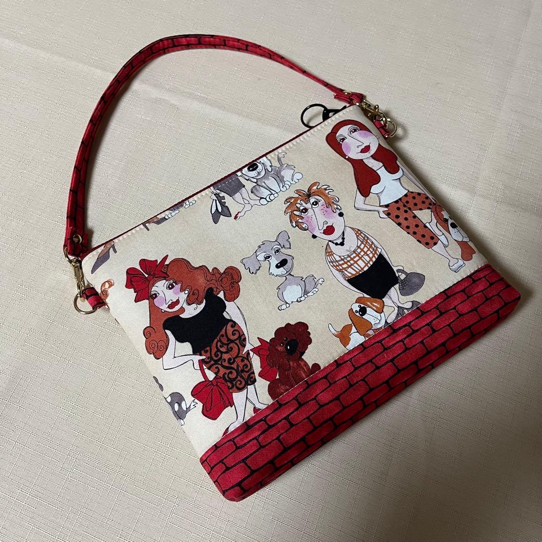 ♡20㎝ファスナーポーチ①♡ハンドメイド　ロラライハリス