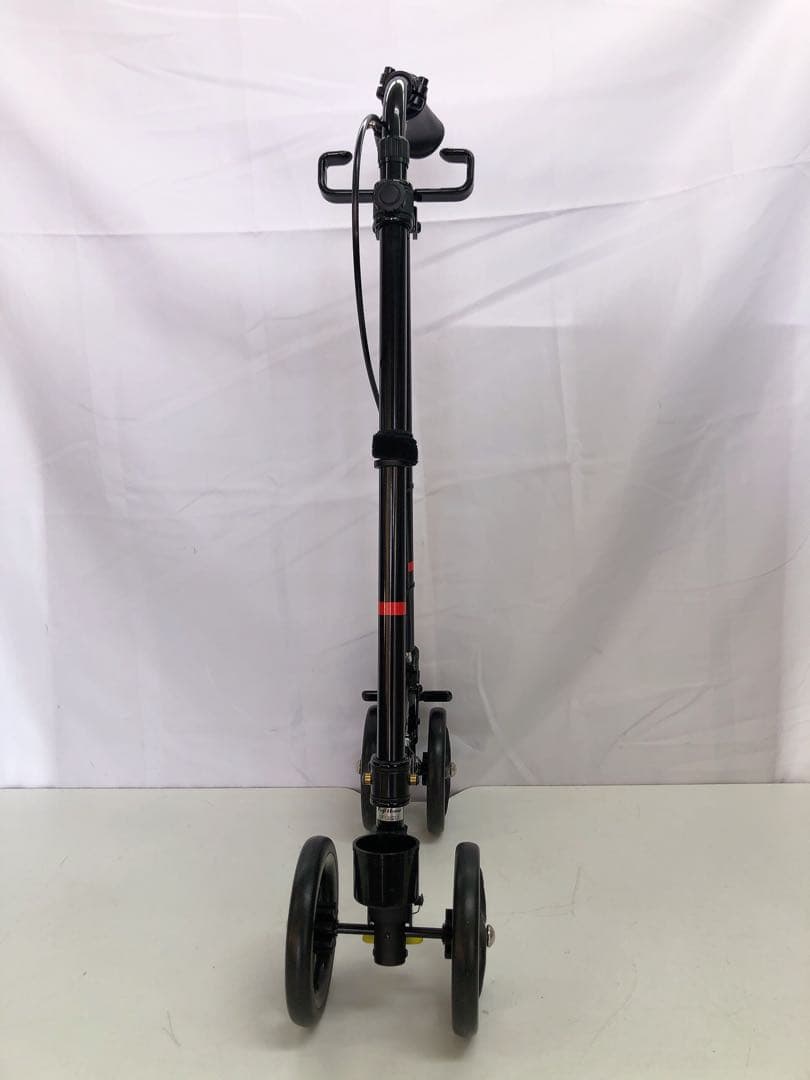 3ADM044 ハンドレールステッキ フジホーム 杖 ブラック 車輪付き